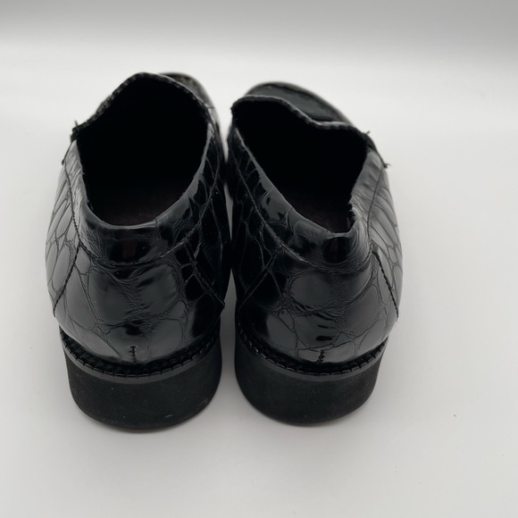 Donald J. Pliner women’s croc embossed black Hope slip on loafer in size 8 - Picture 4 of 10
